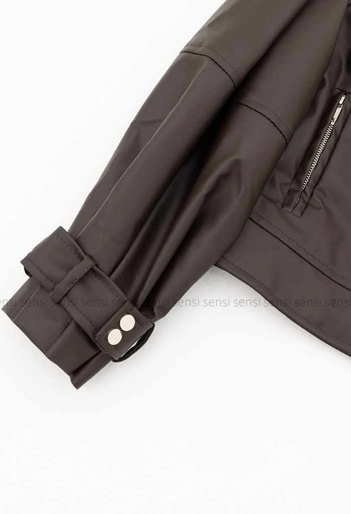 کت چرم یقه انگلیسی لونا کد1005182